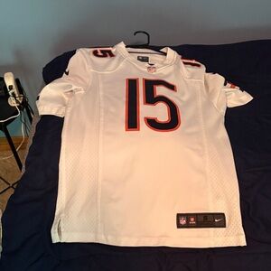 Nike White and Black Football Jersey